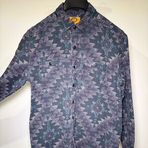 Stapleford medium Aztec design button up